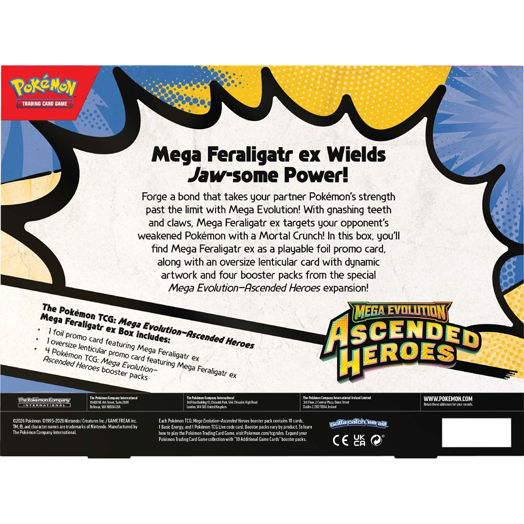 POKEMON TCG ASCENDED HEROES MEGA FERALIGATR EX BOX 3
