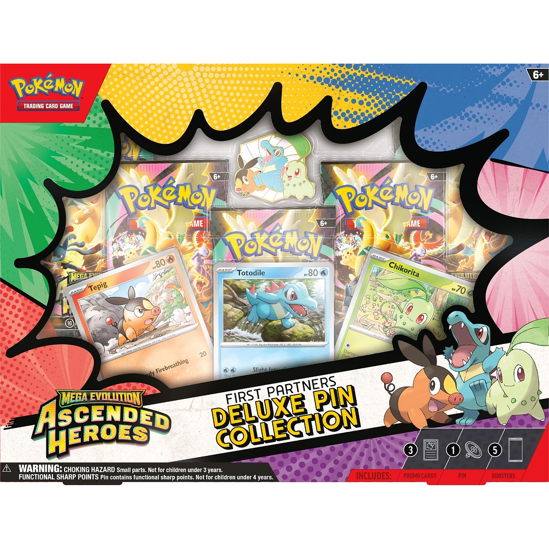 POKEMON TCG ASCENDED HEROES FIRST PARTNERS DELUXE PIN COLLECTION 1