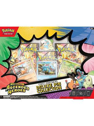 POKEMON TCG ASCENDED HEROES FIRST PARTNERS DELUXE PIN COLLECTION