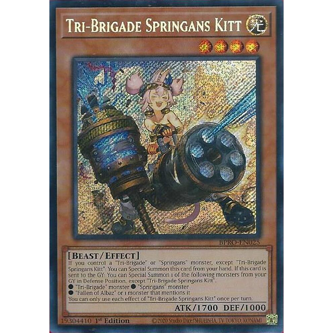 TRI-BRIGADE SPRINGANS KITT BPRO-EN025 SECRET RARE 1