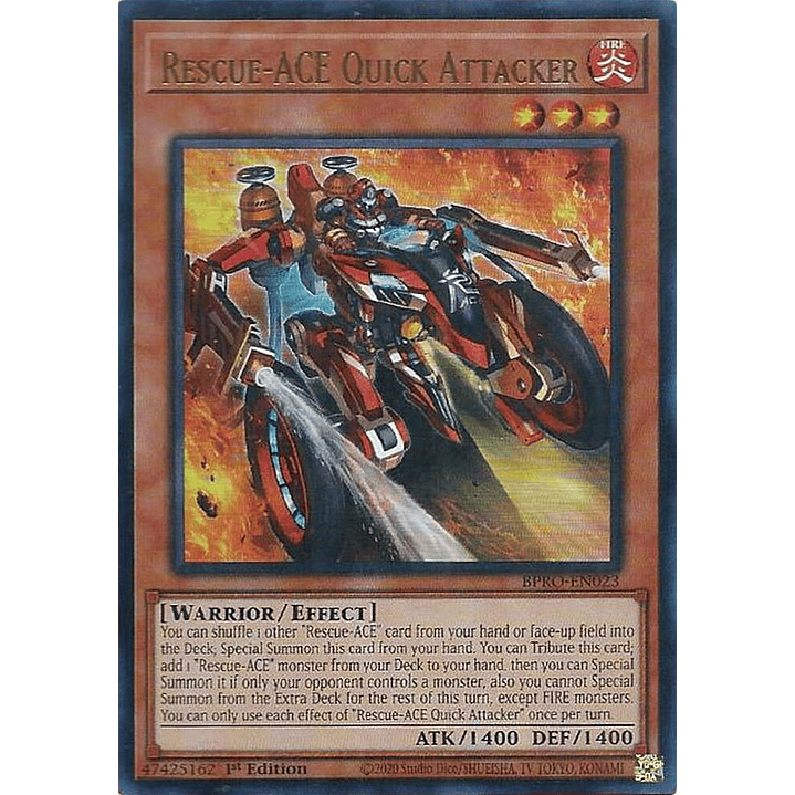 RESCUE-ACE QUICK ATTACKER BPRO-EN023 ULTRA RARE 1