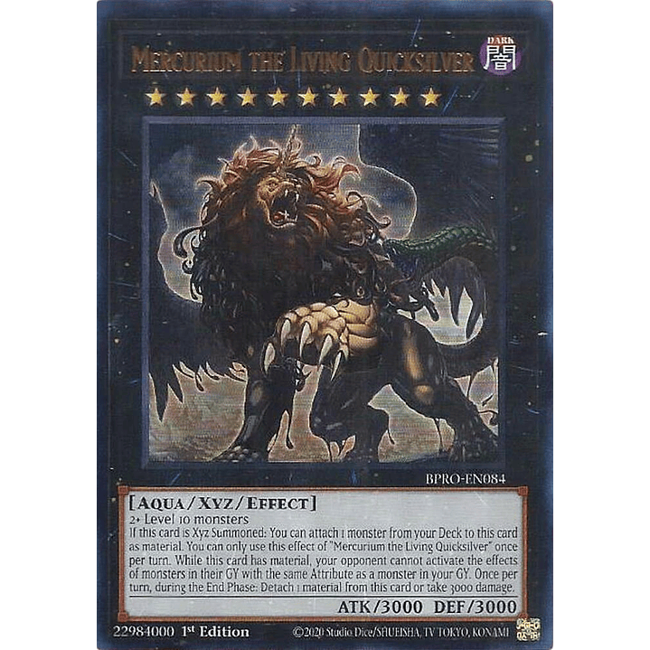 MERCURIUM THE LIVING QUICKSILVER BPRO-EN084 ULTRA RARE 1