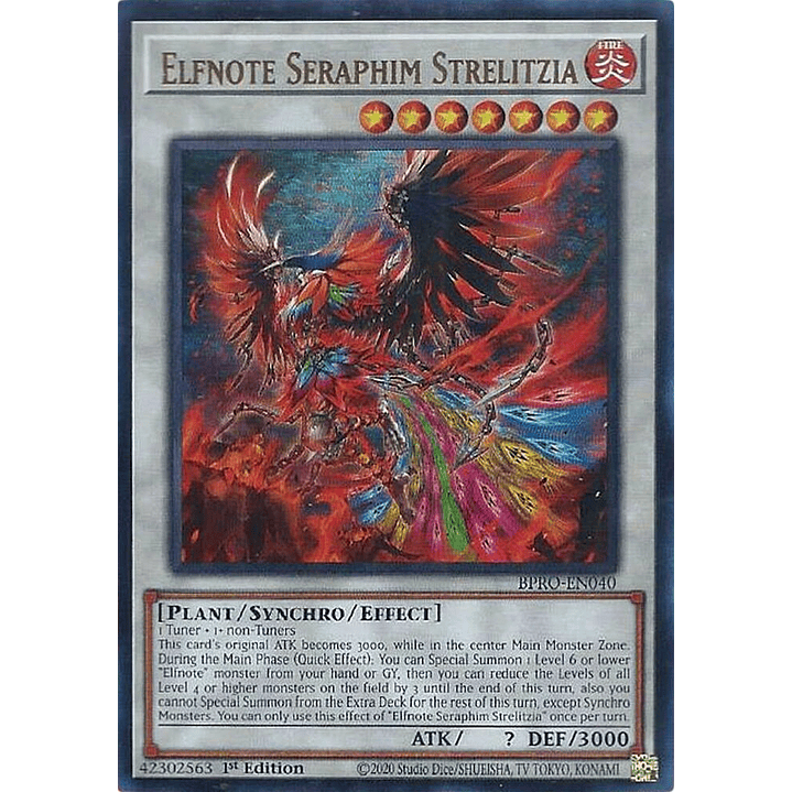 ELFNOTE SERAPHIM STRELITZIA BPRO-EN040 ULTRA RARE 1