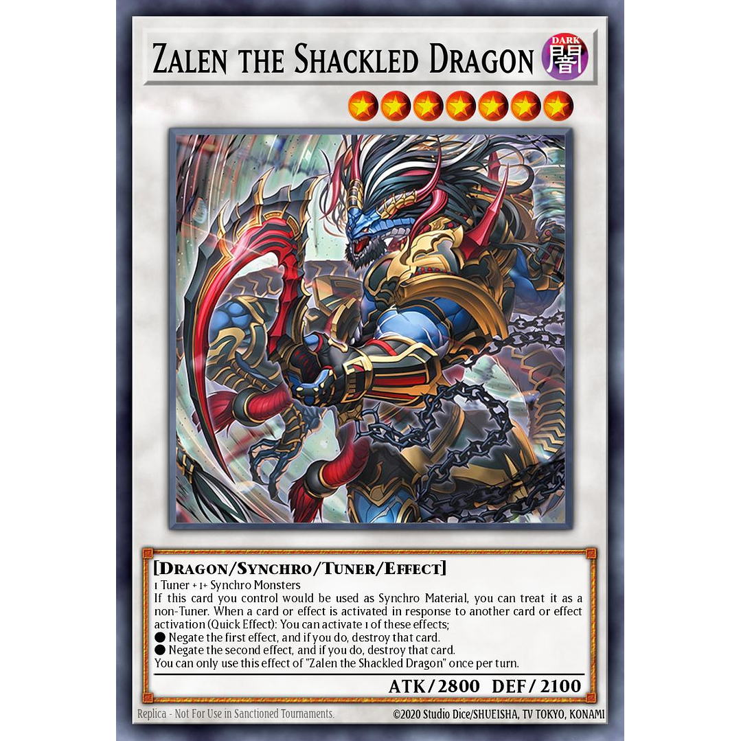 ZALEN THE SHACKLED DRAGON BPRO-EN042 SUPER RARE 1