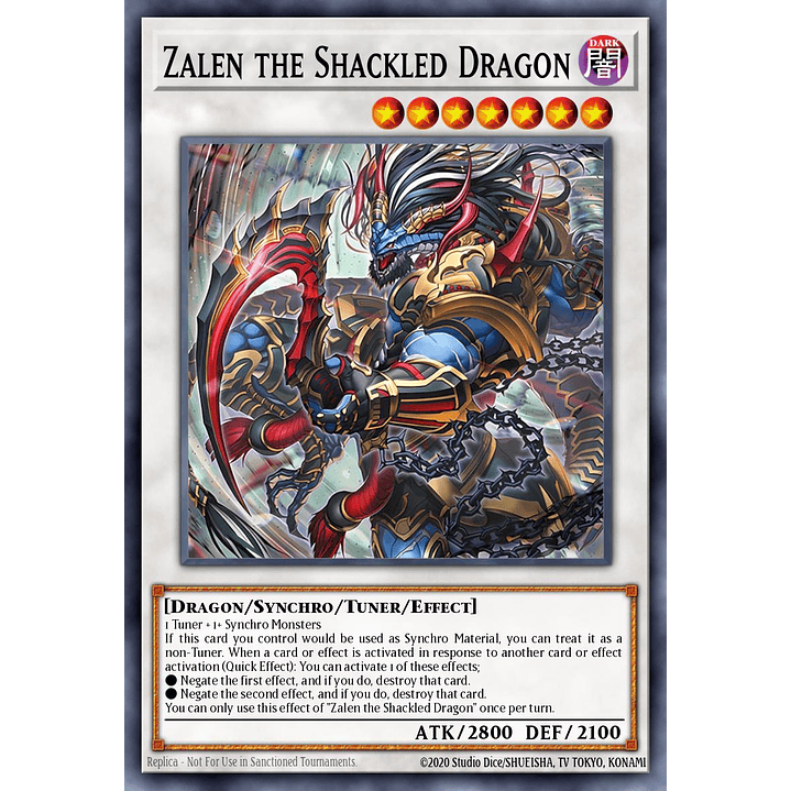 ZALEN THE SHACKLED DRAGON BPRO-EN042 SUPER RARE 1