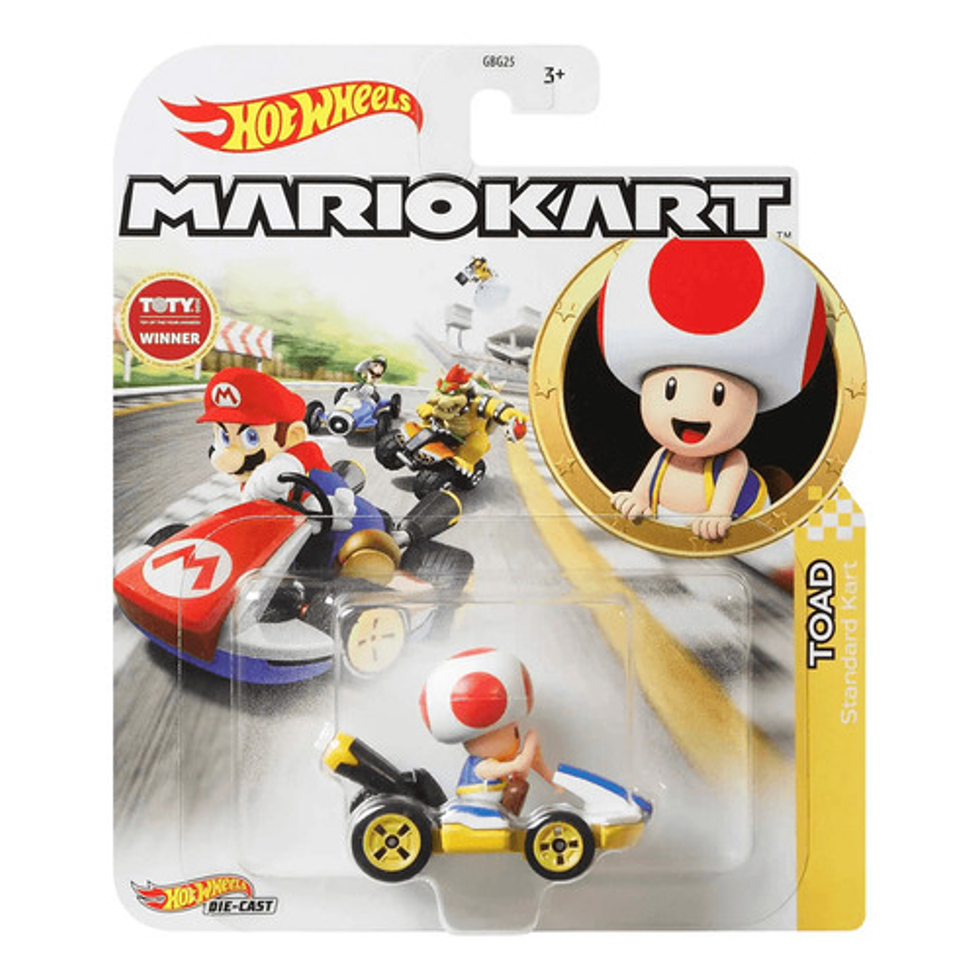 HOT WHEELS MARIO KART TOAD STANDAR KART 1