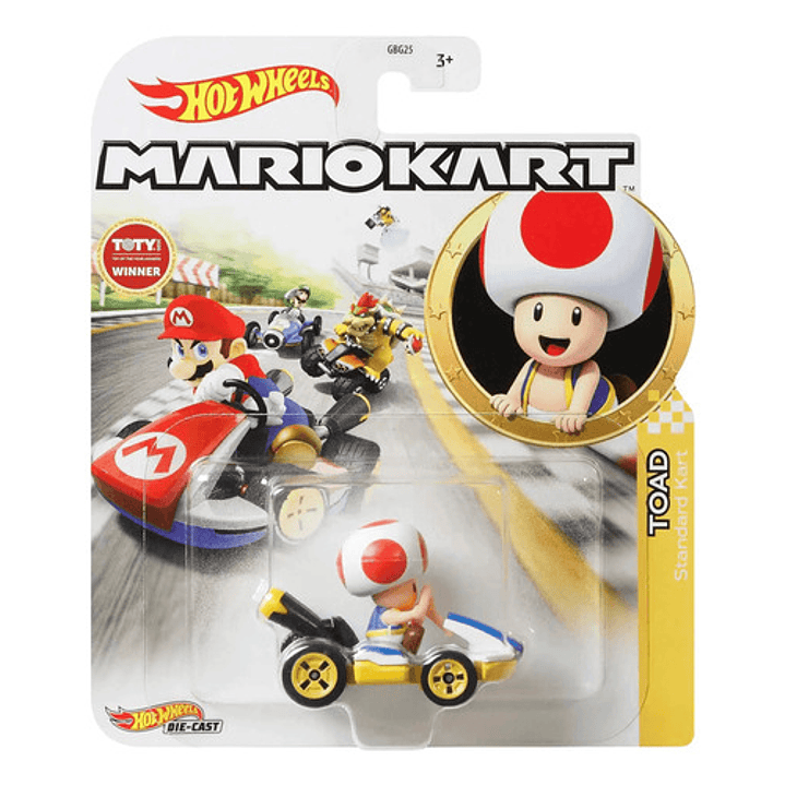 HOT WHEELS MARIO KART TOAD STANDAR KART 1