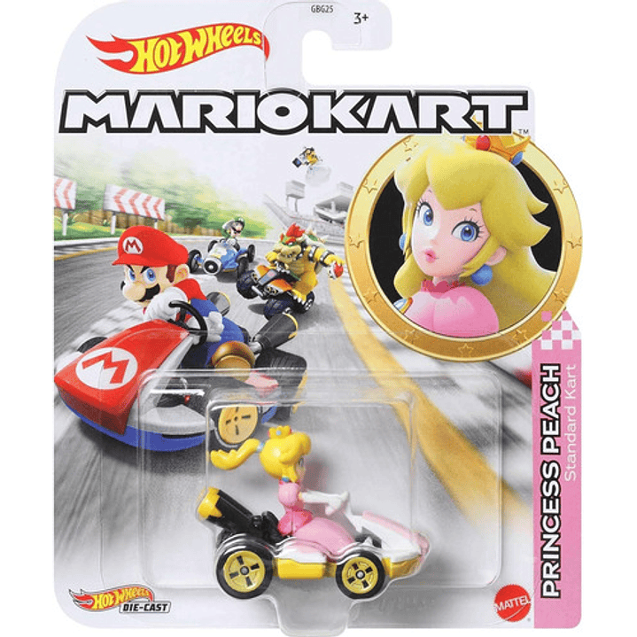 HOT WHEELS MARIO KART PRINCESS PEACH STANDAR KART 1