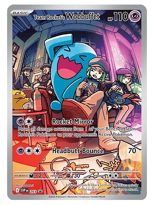 Pokemon Tcg Team Rocket's Wobbuffet Svp 203 Destined Rivals