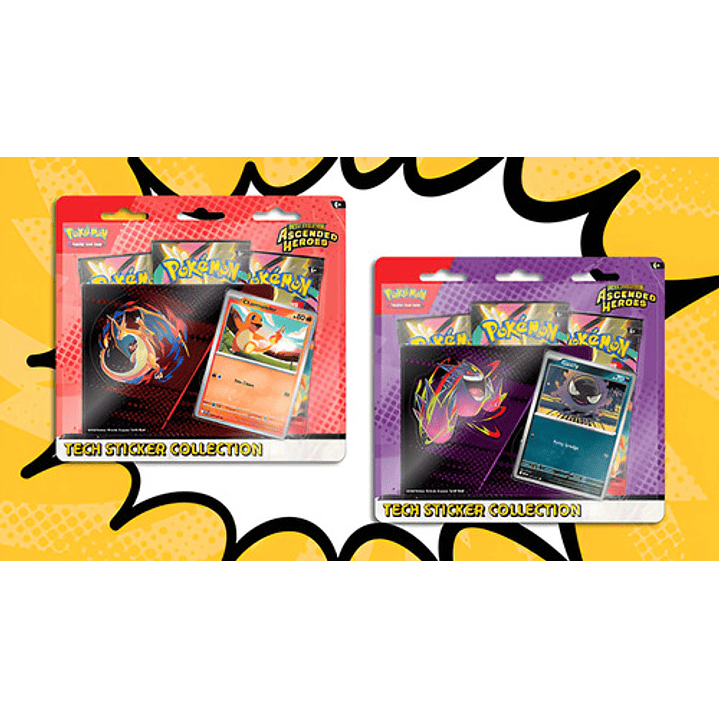 POKEMON TCG MEGA EVOLUTION ASCENDED HEROES PAR TECH STICKER COLLECTION CHARMANDE / GASTLY INGLES 4