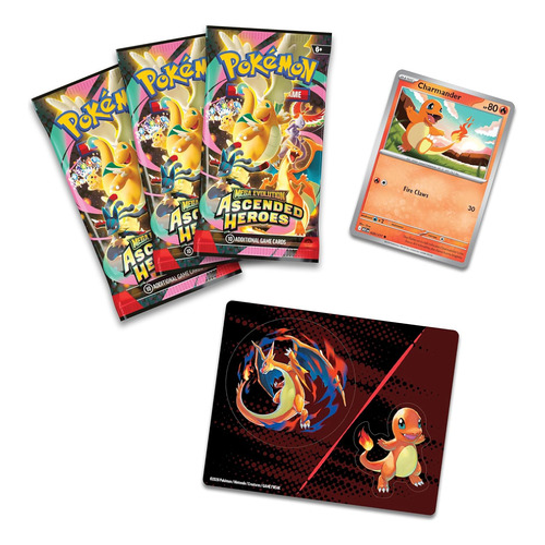 POKEMON TCG MEGA EVOLUTION ASCENDED HEROES PAR TECH STICKER COLLECTION CHARMANDE / GASTLY INGLES 6