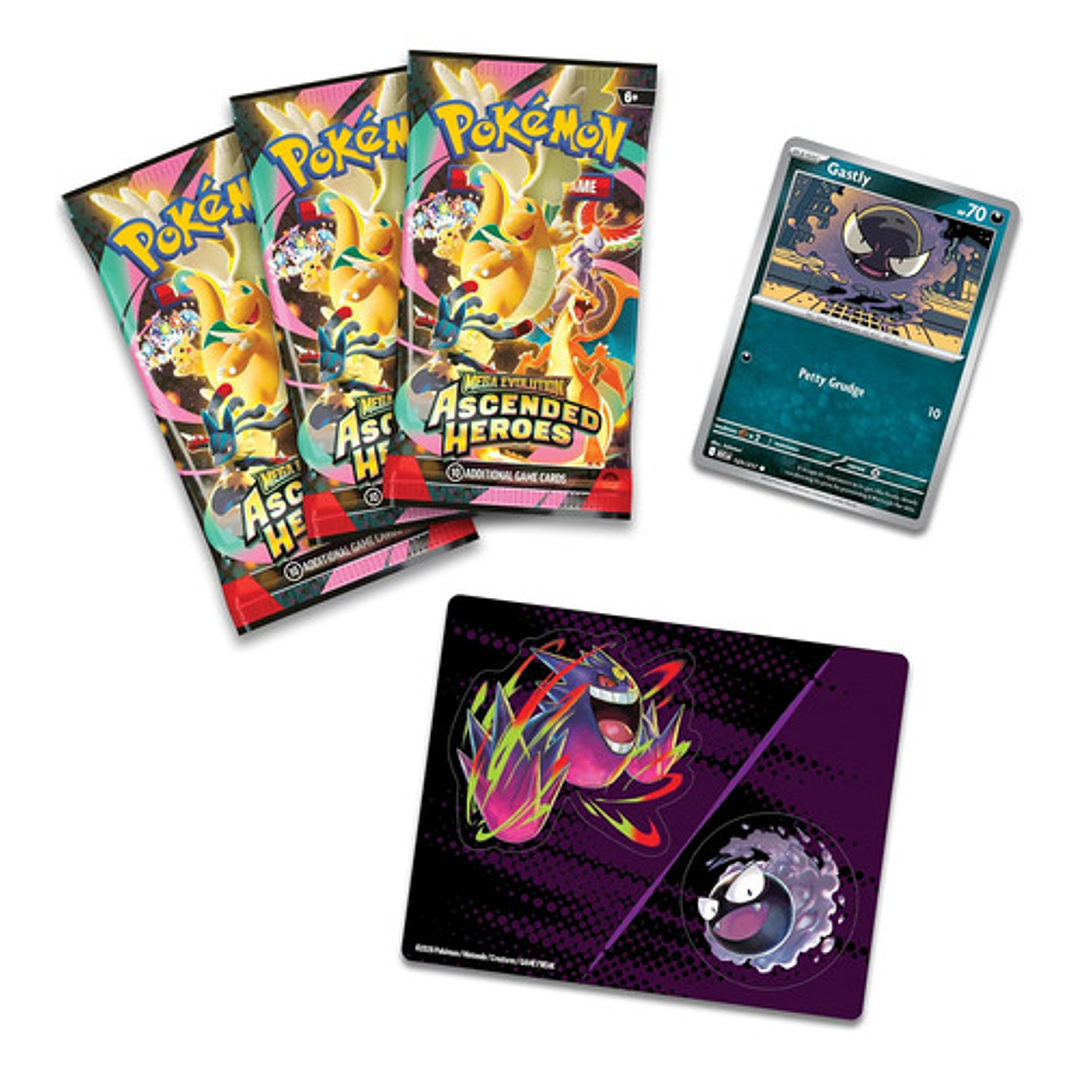 POKEMON TCG MEGA EVOLUTION ASCENDED HEROES PAR TECH STICKER COLLECTION CHARMANDE / GASTLY INGLES 9