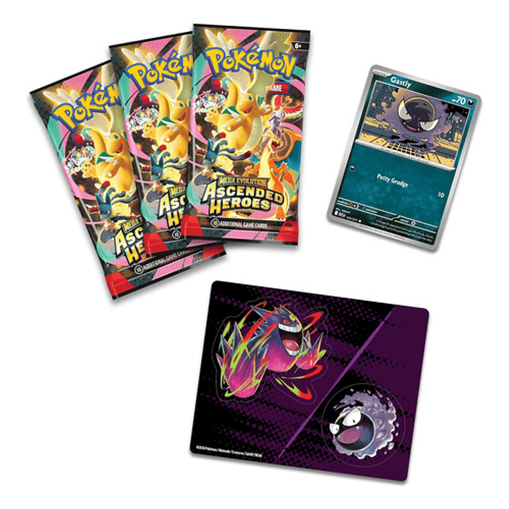 POKEMON TCG MEGA EVOLUTION ASCENDED HEROES PAR TECH STICKER COLLECTION CHARMANDE / GASTLY INGLES 9