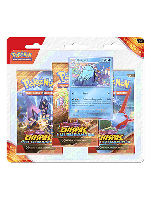 POKEMON TCG SURGING SPARKS 3 PACK BLISTER ESPAÑOL