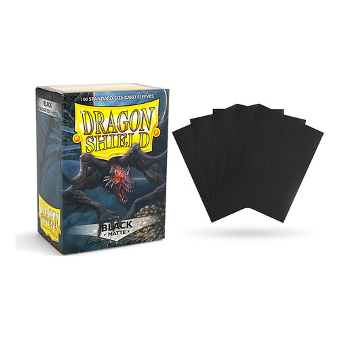 DRAGON SHIELD BLACK MATTE STANDARD SIZE CARD SLEEVES 4