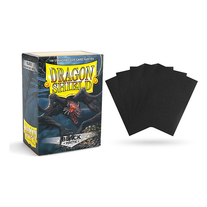 DRAGON SHIELD BLACK MATTE STANDARD SIZE CARD SLEEVES 4