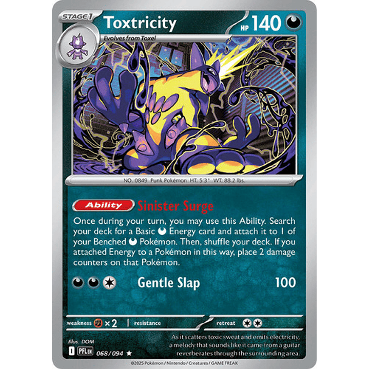 Pokemon Tcg Toxtricity Pfl 068/094 Phantasmal Flames Ing 1