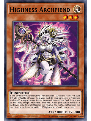 Highness Archfiend Super Rara Bpro-en016 Yugioh! Tcg