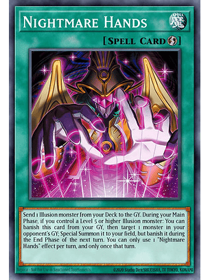 Nightmare Hands Super Rara Bpro-en068 Yugioh! Tcg