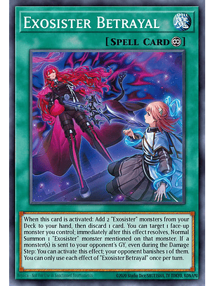 Exosister Betrayal Super Rara Bpro-en066 Yugioh! Tcg