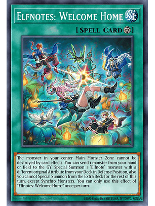 Elfnotes: Welcome Home Super Rara Bpro-en056 Yugioh! Tcg