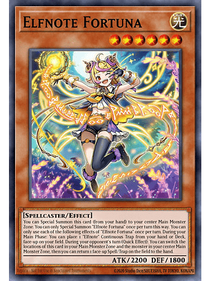 Elfnote Fortuna Super Rara Bpro-en012 Yugioh! Tcg