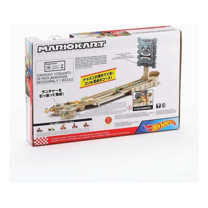 HOT WHEELS MARIO KART PISTA THWOMP RUINS LUIGI 4