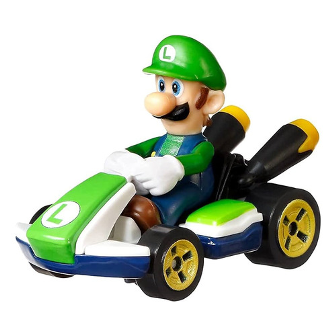 HOT WHEELS MARIO KART PISTA THWOMP RUINS LUIGI 6