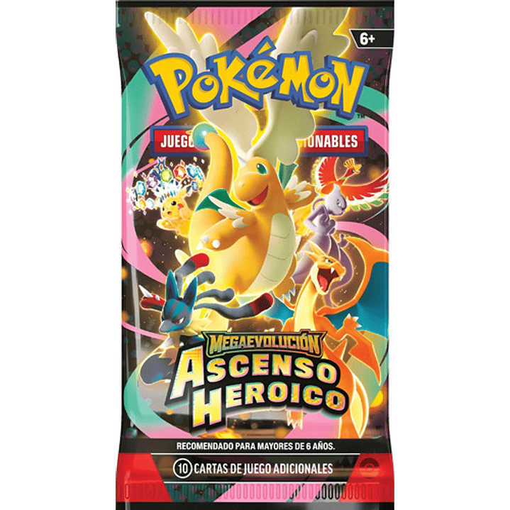 Pokemon Tcg Español Mega Evolution Ascended Heroes 1 Booster 1 Sobre De Mega Evolución Ascenso Heroico Español 1