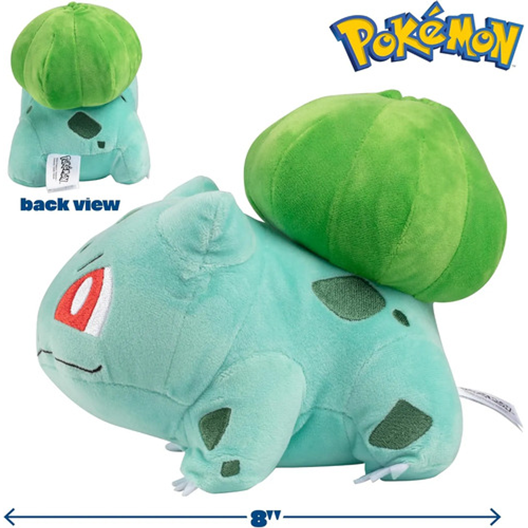 BULBASAUR PELUCHE POKEMON JAZWARES 8 PULGADAS (20CM) 5