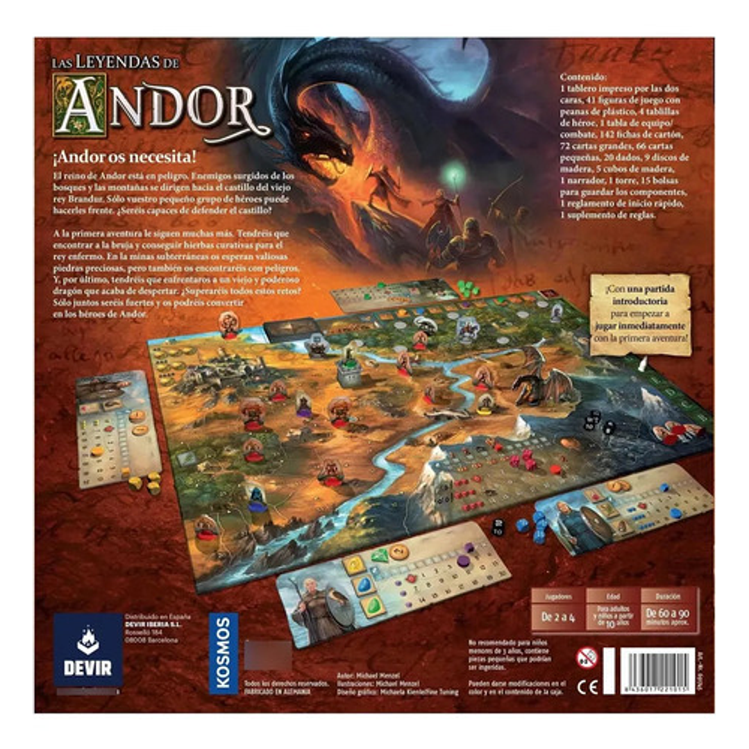 Las Leyendas De Andor Juego De Mesa En Español 3
