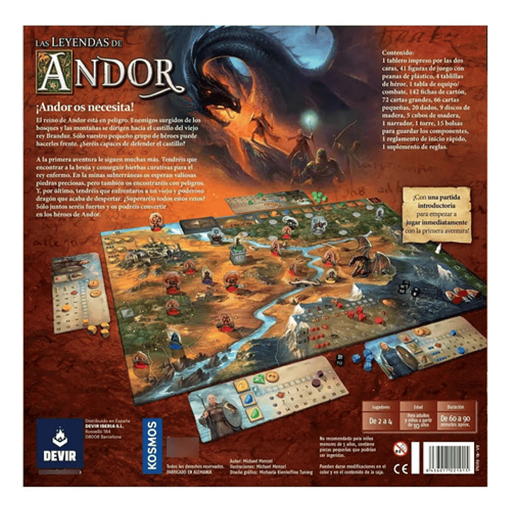 Las Leyendas De Andor Juego De Mesa En Español 3