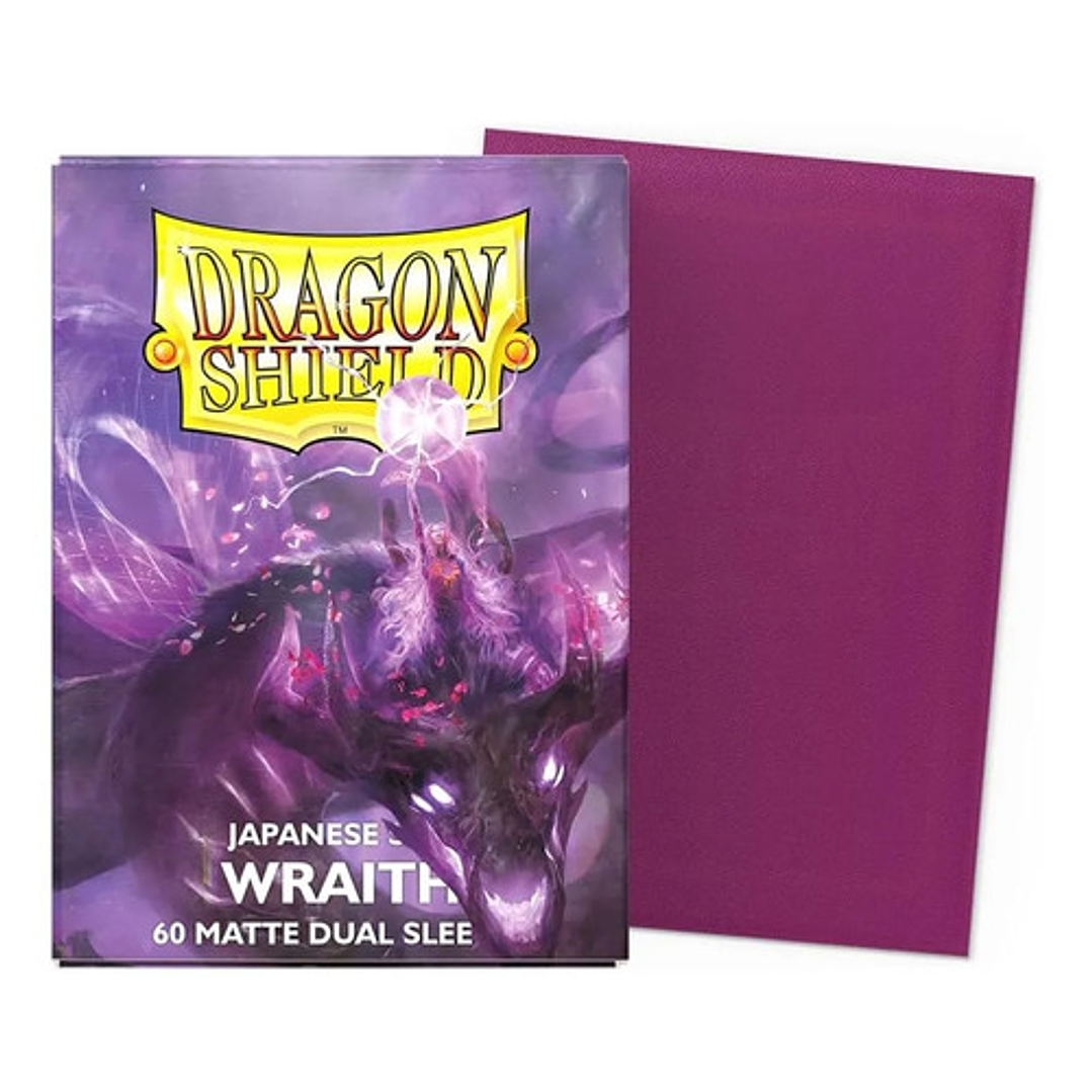 Dragon Shield Wraith Matte Dual Japanese Size Card Sleeves 1