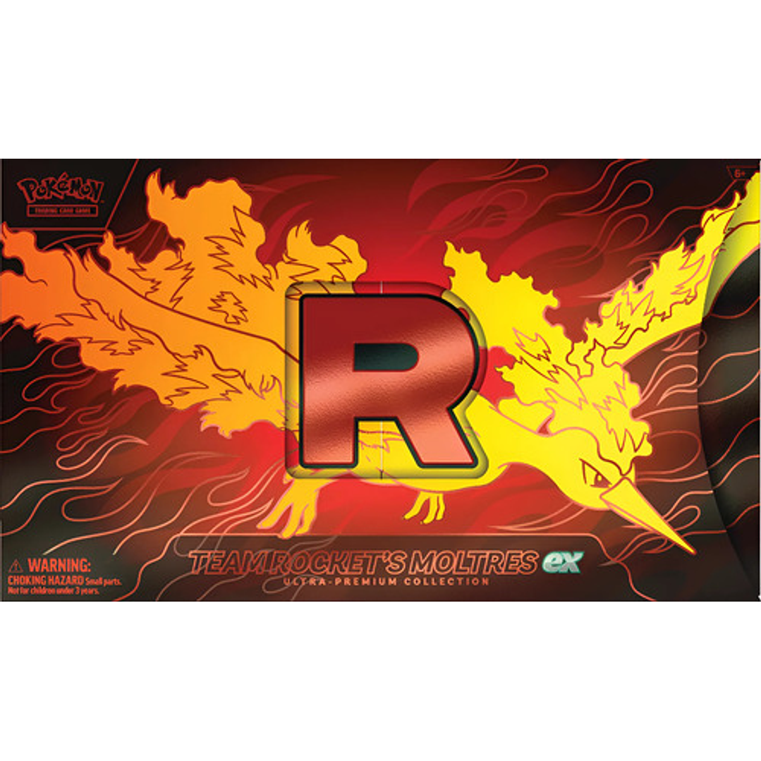 POKEMON TCG TEAM ROCKECT´S MOLTRES EX ULTRA PREMIUM COLLECTION UPC INGLES 1