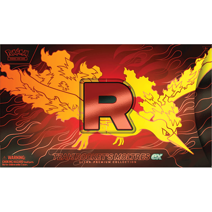POKEMON TCG TEAM ROCKECT´S MOLTRES EX ULTRA PREMIUM COLLECTION UPC INGLES 1