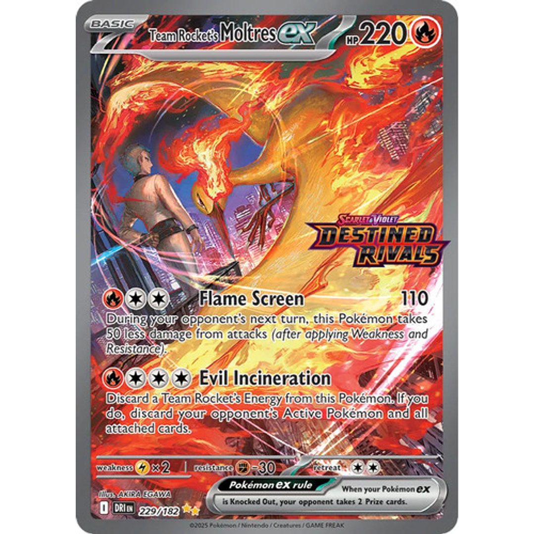 POKEMON TCG TEAM ROCKECT´S MOLTRES EX ULTRA PREMIUM COLLECTION UPC INGLES 4
