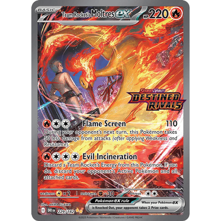 POKEMON TCG TEAM ROCKECT´S MOLTRES EX ULTRA PREMIUM COLLECTION UPC INGLES 4