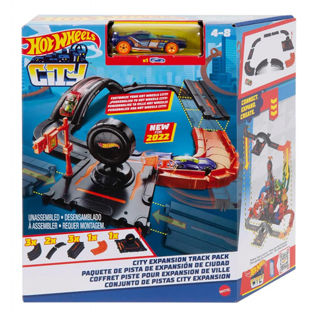 Hot Wheels City Paquete De Construcción Pista De Juguete 4