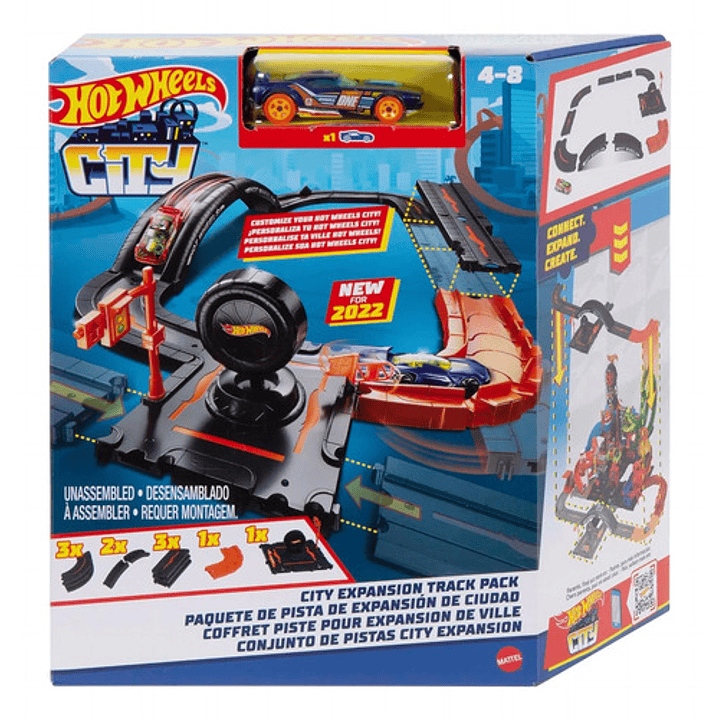 Hot Wheels City Paquete De Construcción Pista De Juguete 4