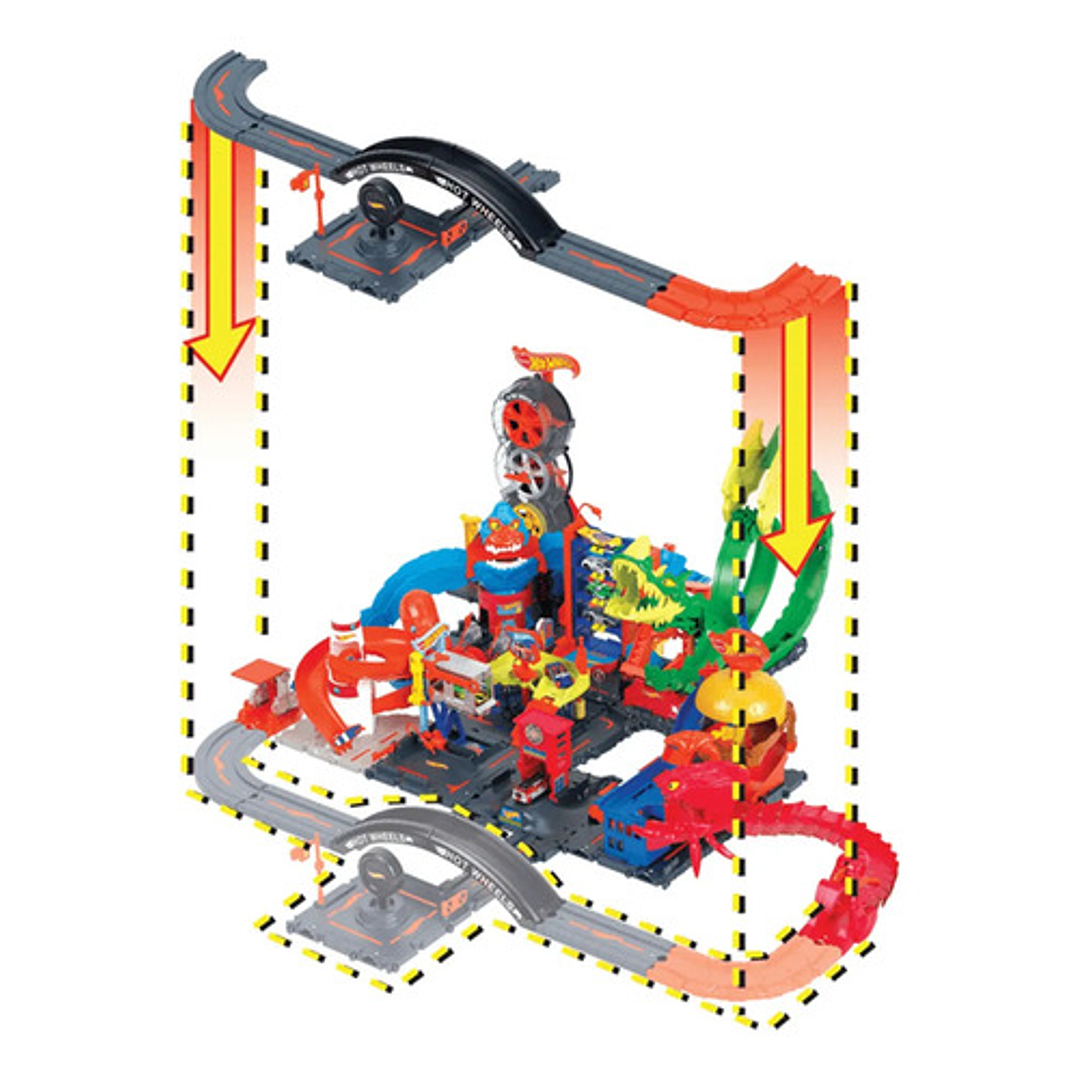 Hot Wheels City Paquete De Construcción Pista De Juguete 9