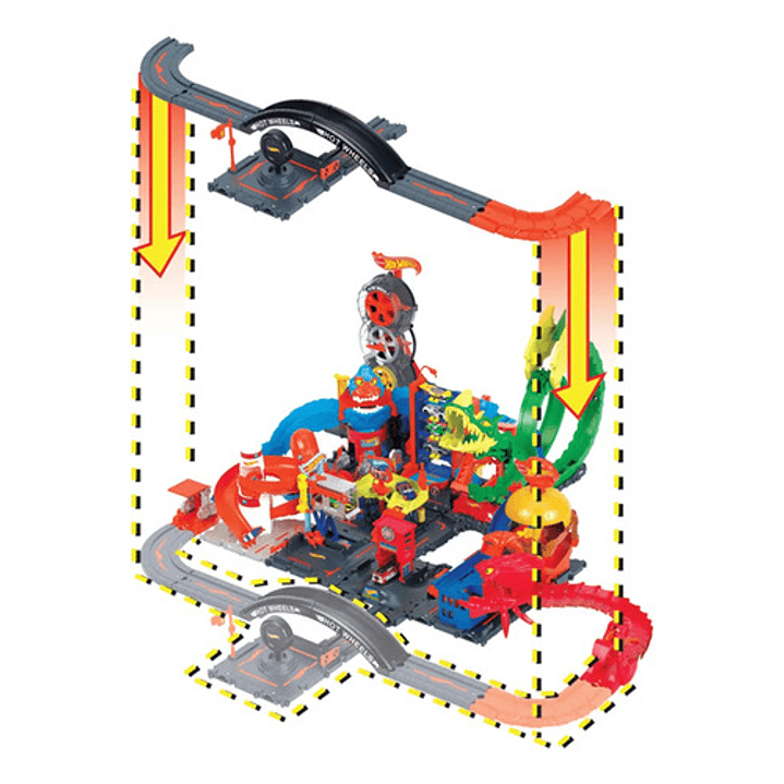 Hot Wheels City Paquete De Construcción Pista De Juguete 9