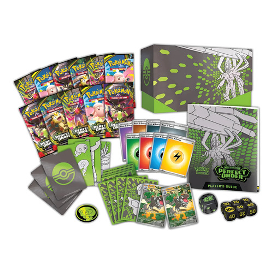POKEMON TCG MEGA EVOLUTION PERFECT ORDER ELITE TRAINER BOX INGLES 3