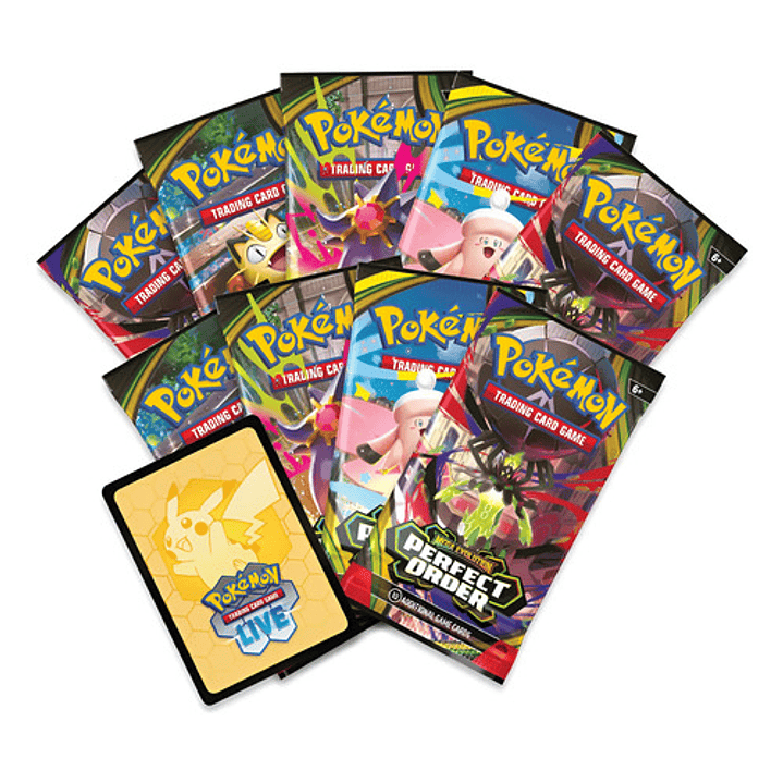 POKEMON TCG MEGA EVOLUTION PERFECT ORDER ELITE TRAINER BOX INGLES 6