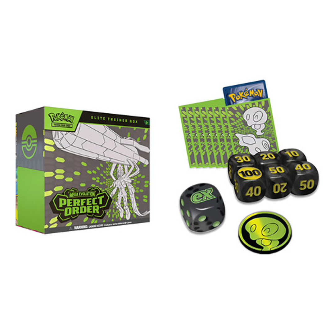POKEMON TCG MEGA EVOLUTION PERFECT ORDER ELITE TRAINER BOX INGLES 11