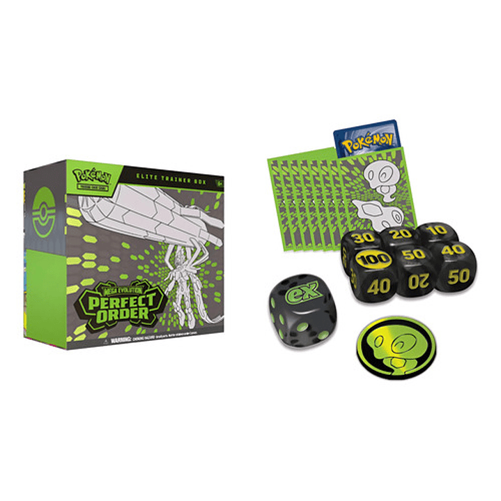 POKEMON TCG MEGA EVOLUTION PERFECT ORDER ELITE TRAINER BOX INGLES 11