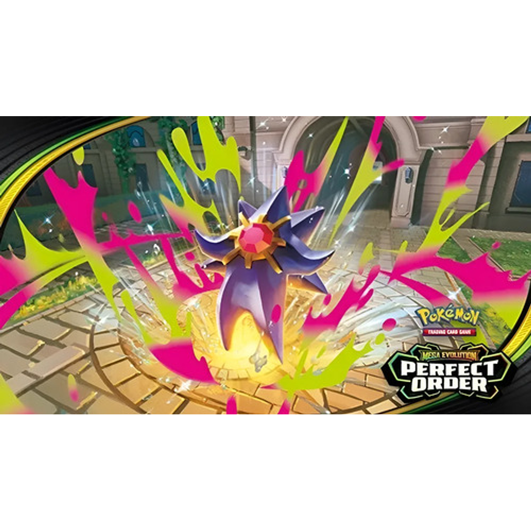 POKEMON TCG MEGA EVOLUTION PERFECT ORDER 3 BOOSTER BLISTER INGLES 6