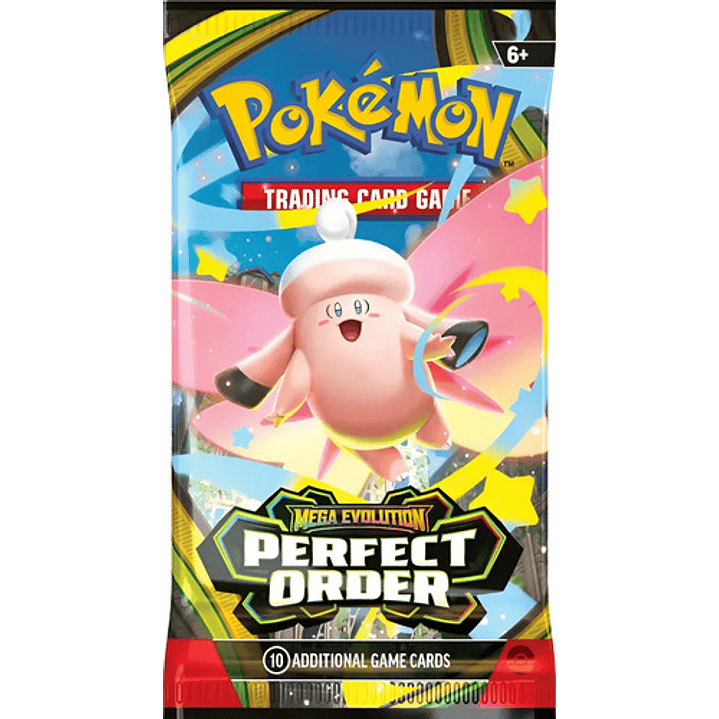 POKEMON TCG MEGA EVOLUTION PERFECT ORDER 3 BOOSTER BLISTER INGLES 8