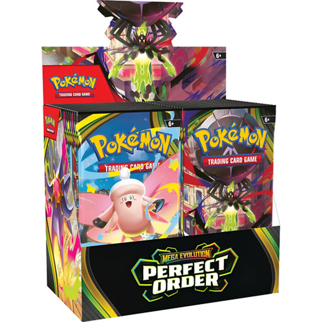 POKEMON TCG MEGA EVOLUTION PERFECT ORDER BOOSTER BOX INGLES 1