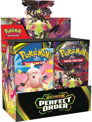 POKEMON TCG MEGA EVOLUTION PERFECT ORDER BOOSTER BOX INGLES
