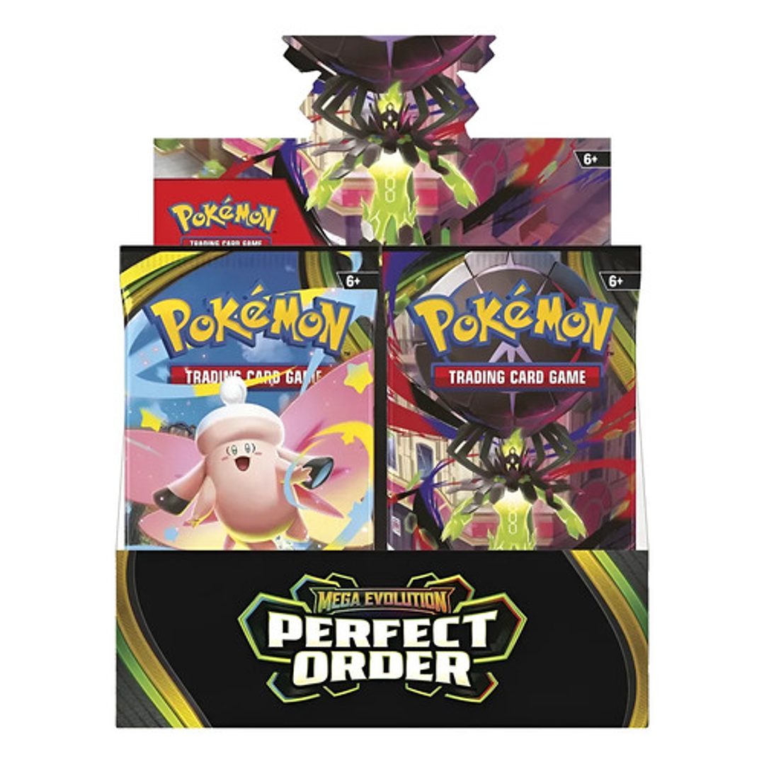 POKEMON TCG MEGA EVOLUTION PERFECT ORDER BOOSTER BOX INGLES 4